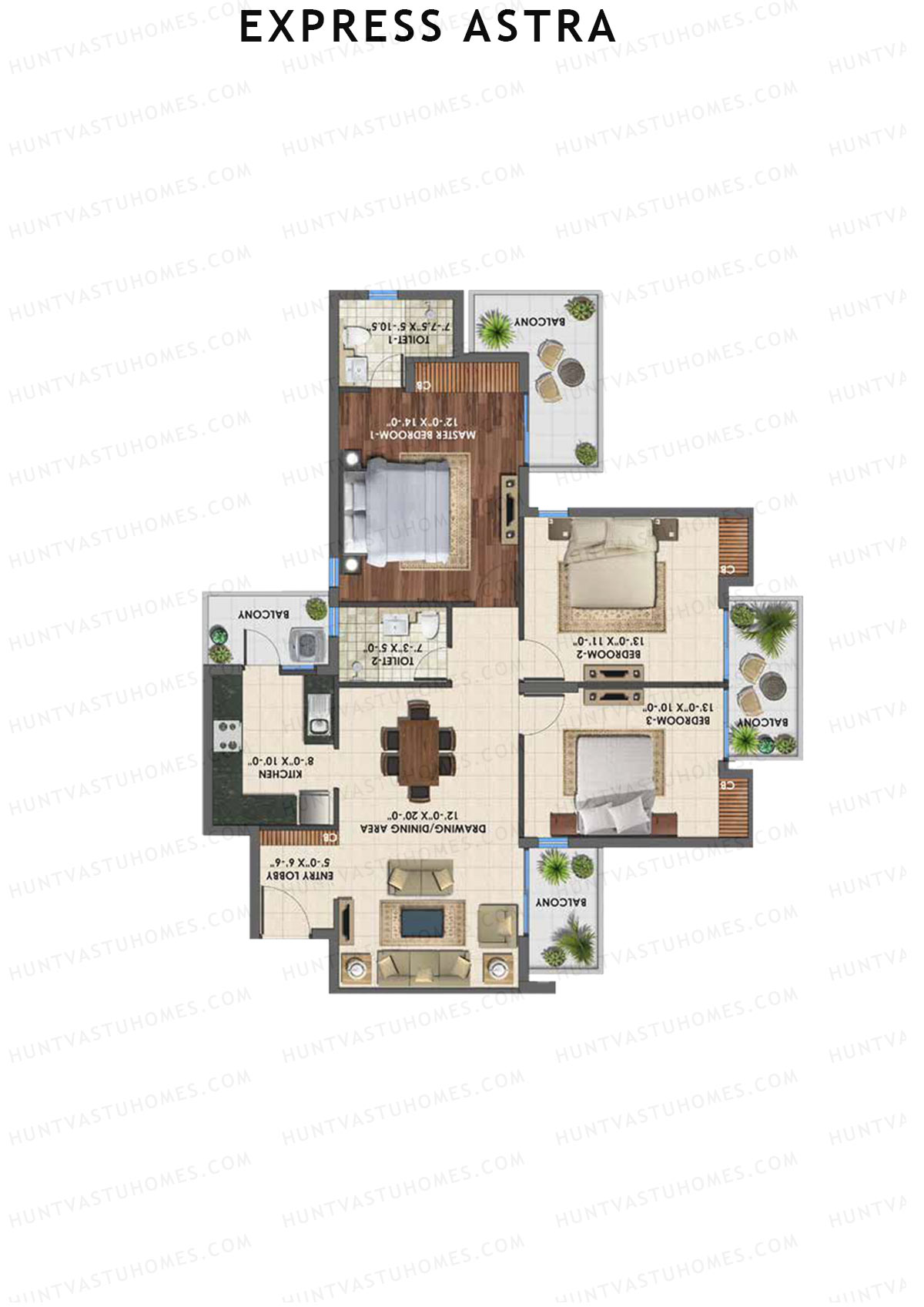 Express Astra (UC) floor plan