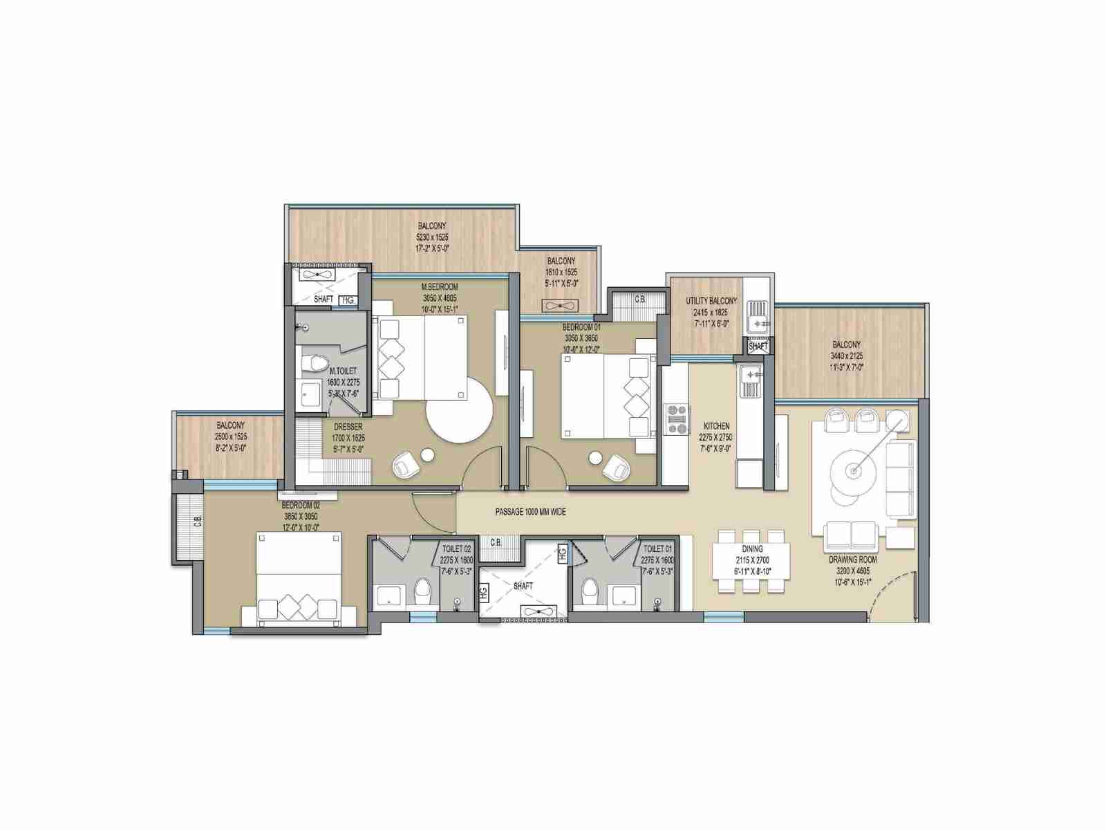 Elite X (UC) floor plan