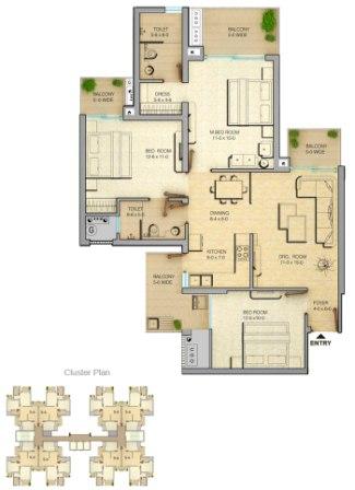 Gaur Saundaryam floor plan