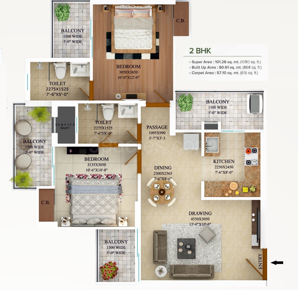 Civitech Strings (UC) floor plan